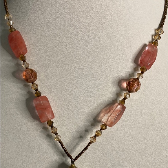 5 for $15 Pink Floral shell Pendant Necklace - Picture 3 of 5